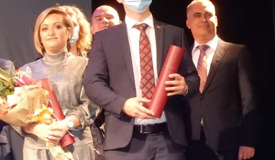 Antić i ostali laureati nakon uručenja nagrade. Foto lična arhiva