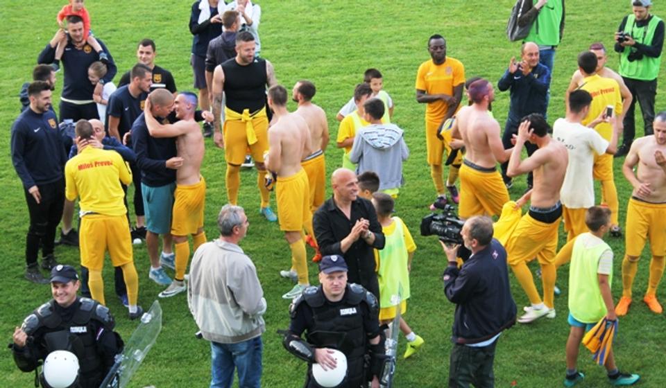 Hoće li šampioni Prve lige zaigrati u najelitnijem takmičenju: fudbaleri vranjskog Dinama. Foto VranjeNews
