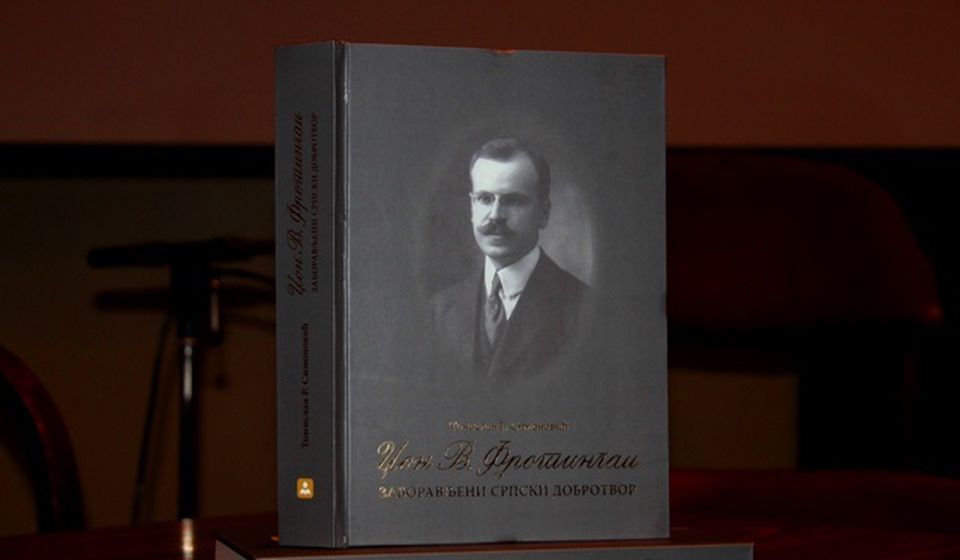 Naslovnica Simonovićeve knjige o Džonu V. Frotingamu. Foto Vranje News