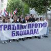 Sa današnjeg kontraprotesta u organizaciji naprednjaka. Foto Vranje news