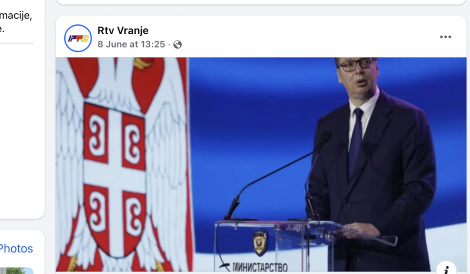 Udri milicijo moja. Foto Facebook (zvanična sranica RTV doo)