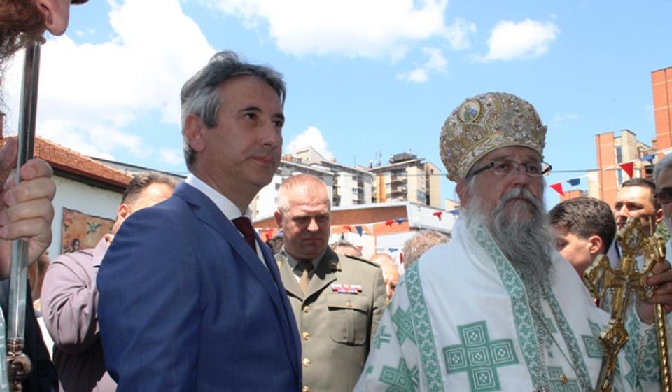 Gradonačelnik i vladika. Foto VranjeNews