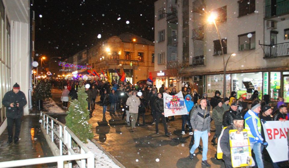 Detalj sa prvog protesta u Vranju. Foto VranjeNews