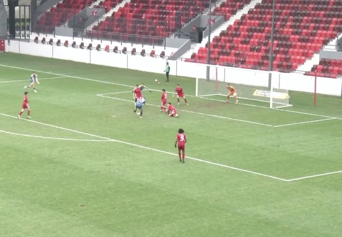 Mirosavljev donosi izjednačenje Dinamo Jug-u u 69. minutu. Foto YouTube printscreen PLS