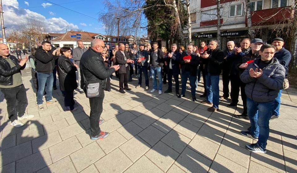 Okupljanje u Bujanovcu. Foto Bujanovačke