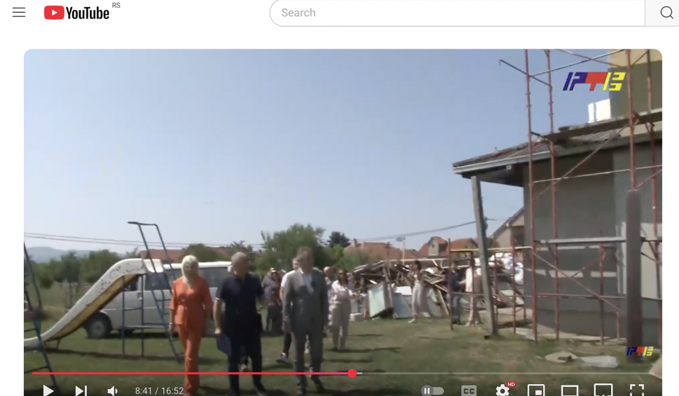 Idemo drugovi, preko vode do slobode: mutni pokret pokraj Mutnice. Foto YouTube (zvanični kanal RTV doo)