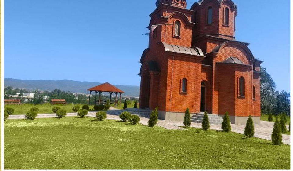 Hrama Sabora srpskih svetitelja u Božinjevcu. Foto Eparhija vranjska