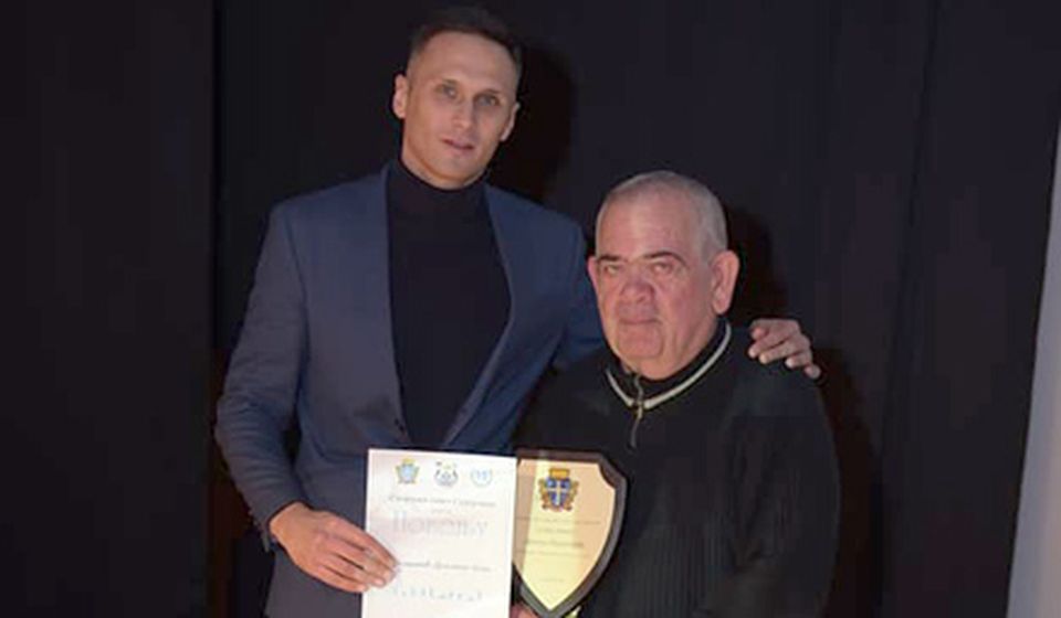 Dragan Milošević Buca na prijemu nagrade za životno delo u oblasti sporta. Foto studio 