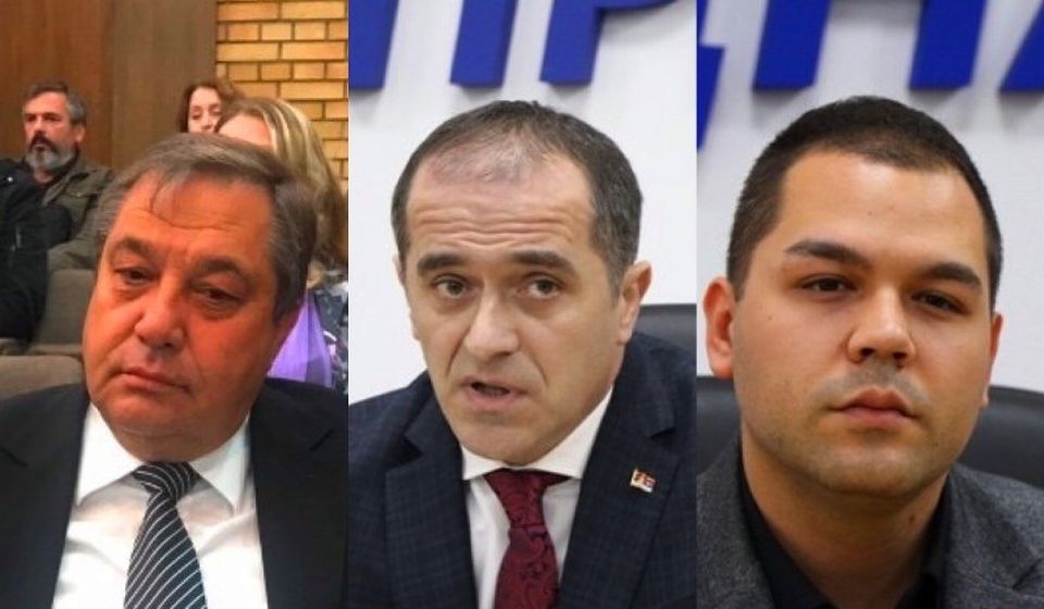 Narodni poslanici iz VRanja - Stojilković, Bulatović i Ilić. Foto Vranje News