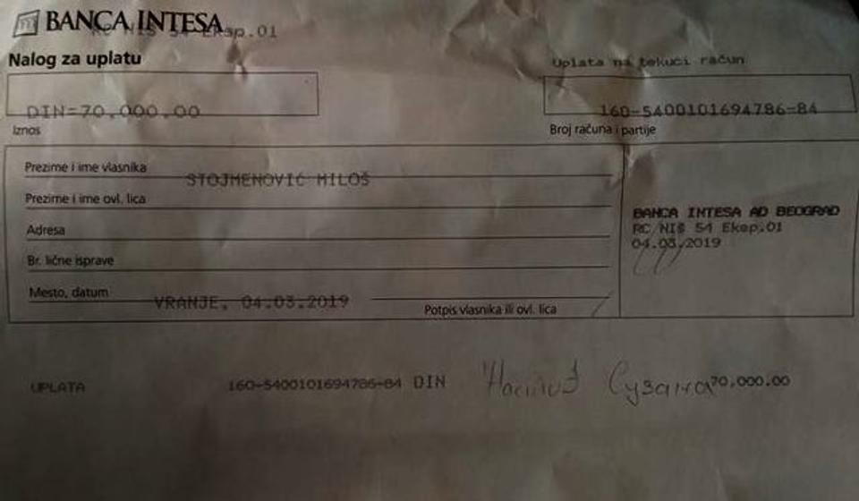 Foto printscreen FB nalog Dejana Nastića