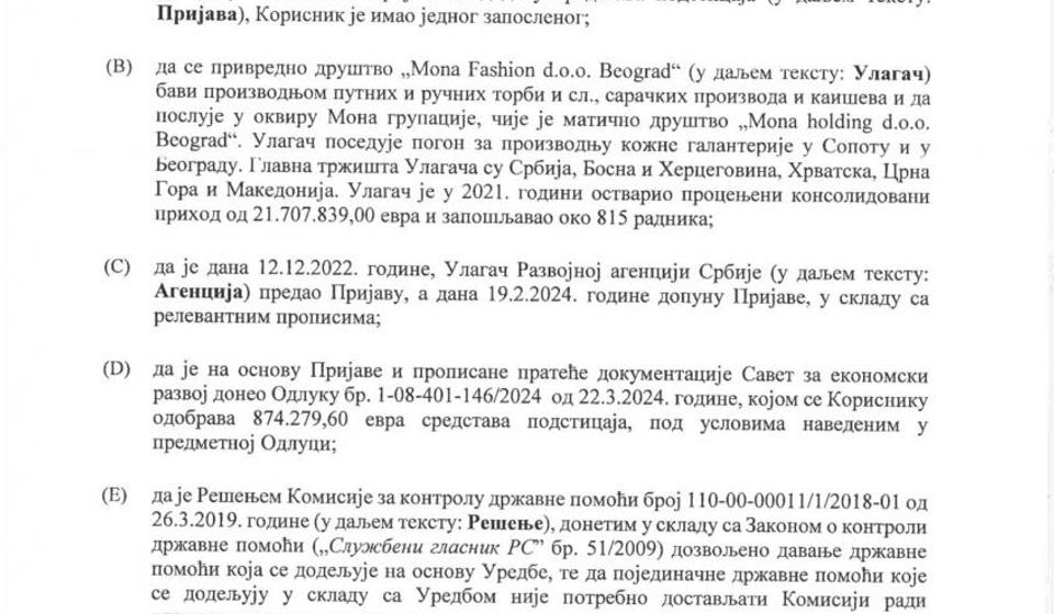 Foto printscreen radar.nova.rs