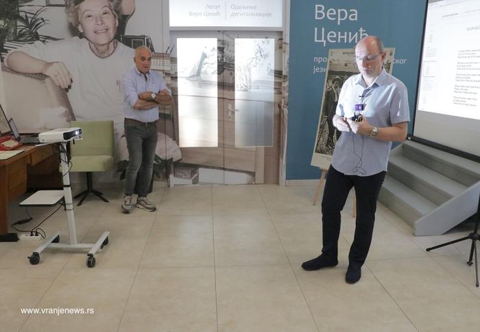 Detalj sa prezentacije ove digitalne kolekcije. Foto Vranje news