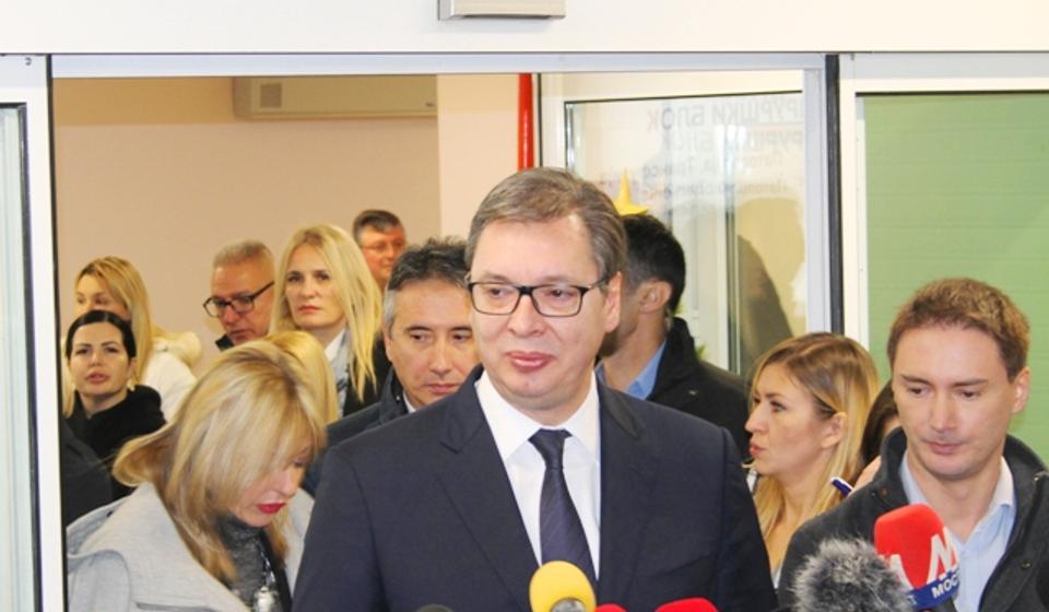 Prioritet je da u Vranju zaposlimo još više radnika: Aleksandar Vučić. Foto VranjeNews