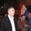Mihajlović (u sredini) sa Boškom Obradovićem ne jednom od protesta u Vranju. Foto VranjeNews