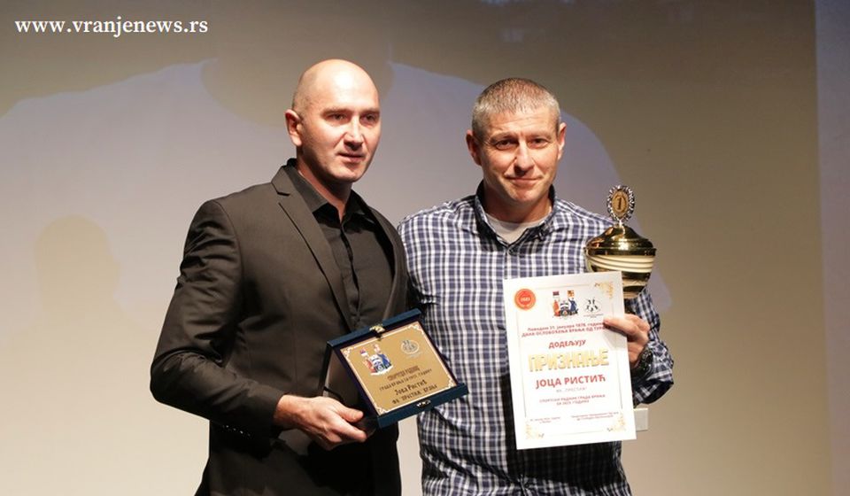 Najuspešniji sportski radnik godine je Jova Ristić, koordinator FK Prestiž. Foto Vranje News