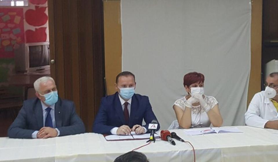 Armend Zemaj u Domu zdravlja u Bujanovcu. Foto Bujanovačke