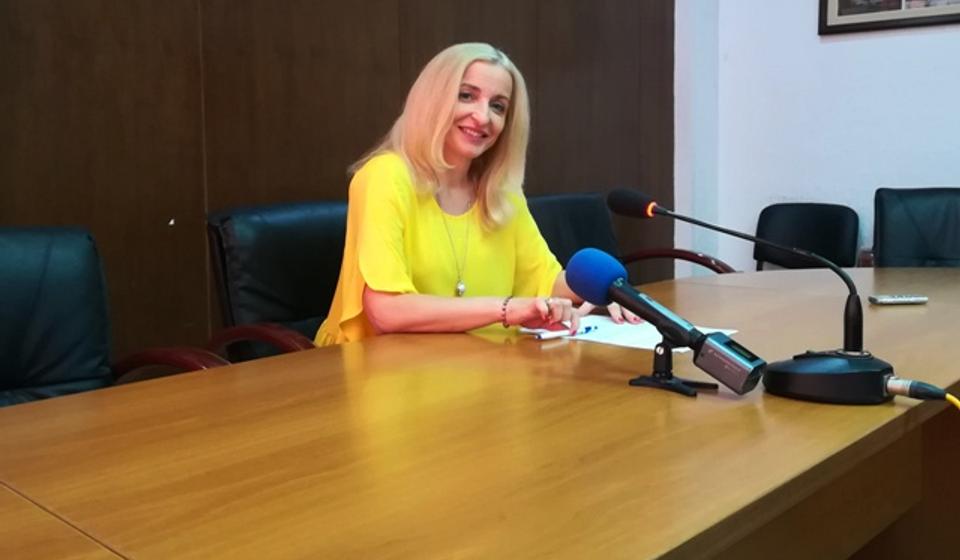 Gradska većnica Zorica Jović na konferenciji za medije. Foto VranjeNews