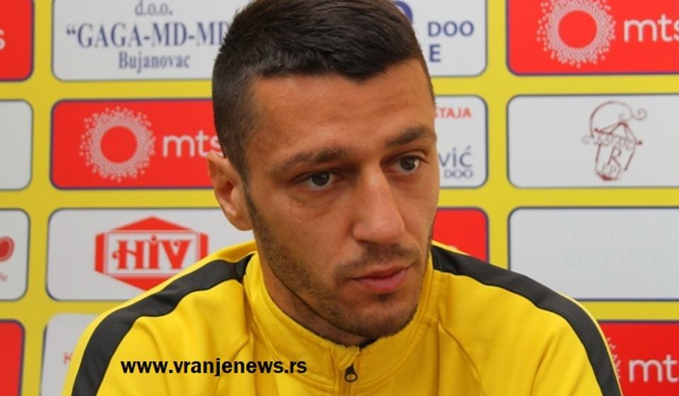 Vera u sebe i saigrače: Miloš Ožegović. Foto VranjeNews