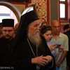 Vladika nedavno prilikom dočeka moštiju Svetih prepodobnomučenika Rmanjskih u Svetonikolskom manastiru. Foto Vranje News