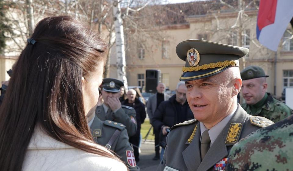 General Milosav Simović, ove godine u Vranju na proslavi krsne slave Četvrte brigade Kopnene vojske. Foto Vranje news 