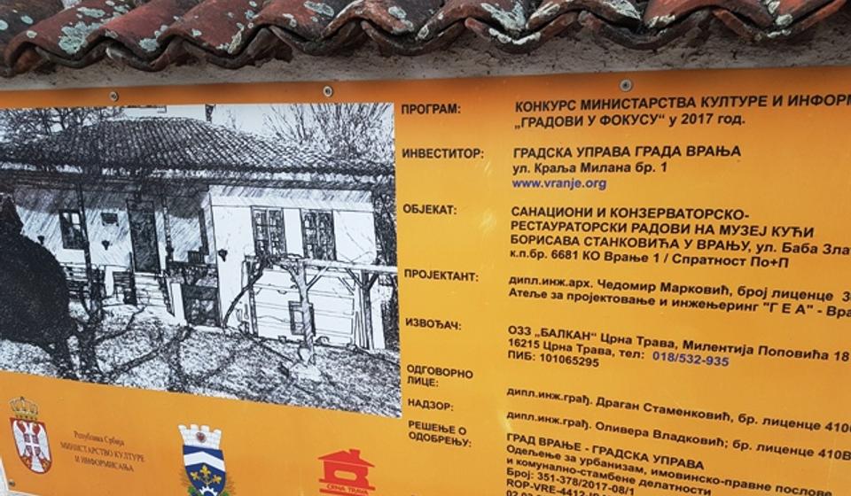 U toku su konzervatorsko-restauratorski radovi. Foto VranjeNews