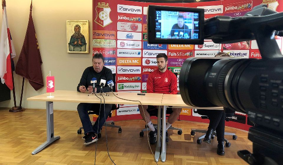 Kosanović na konferenciji za medije uoči utakmice sa Dinamom. Foto FK Napredak