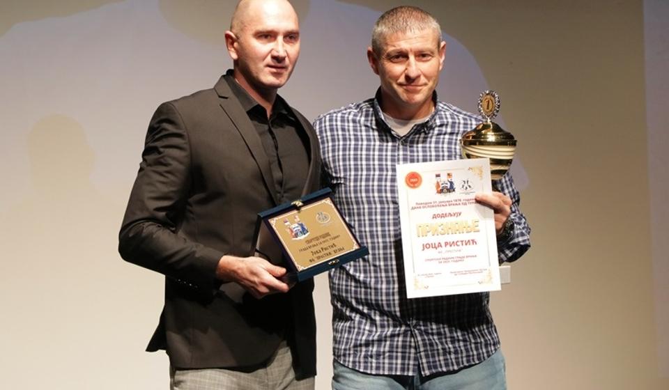 Najuspešniji sportski radnik godine je Jova Ristić, koordinator FK Prestiž. Foto Vranje News