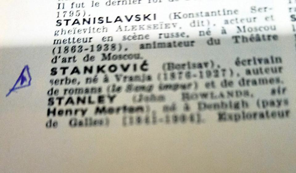 Stanković u francuskoj enciklopediji. Foto printscreen lično vlasništvo