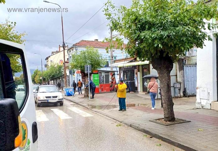 Seča kablova Jotela u Vranju. Foto Vranje news