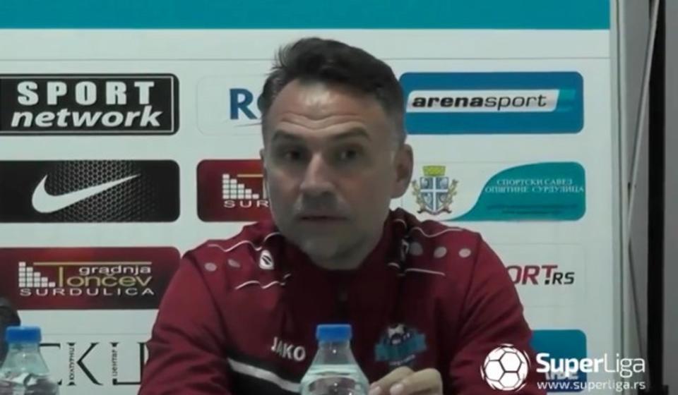 Zaslužili smo pobedu. Dragoslav Milenković. Foto Super liga screenshot