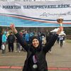 Aleksandra Kržalić sa pobedničkim peharom. Foto AK Vranjski maratonci