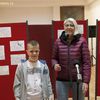 Janko Janković sa vidoteljkom Likovne radionice Vesnom Marinković Stanković. Foto Vranje News