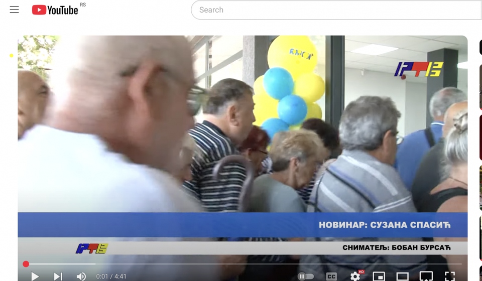 Stampedo za cegere sa pirinčem i nudlama. Foto YouTube (printscreen kanal RTV doo)