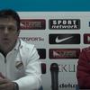 Krunić (levo) i Milanović na konferenciji za medije. Foto Super liga screenshot