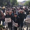 Protestanti ispred zgrade Gradske uprave u Vranju. Foto Vranje News