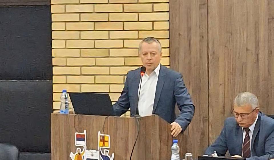 Igor Zlatković na današnjoj skupštinskoj sednici. Foto Vranje news