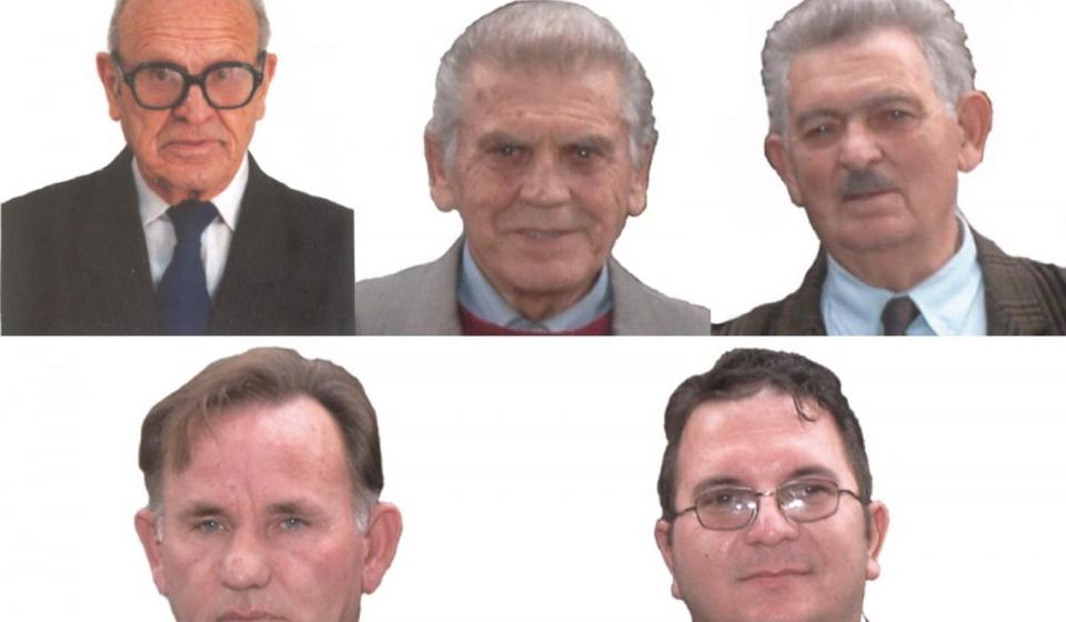 Direktori NU do 2005. godine: Radoje Kočić, Petar Jovanović, Dragoljub Stojković, Živojin Cvetković i Nebojša Veličković. Foto NU 