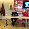 Kosanović na konferenciji za medije uoči utakmice sa Dinamom. Foto FK Napredak