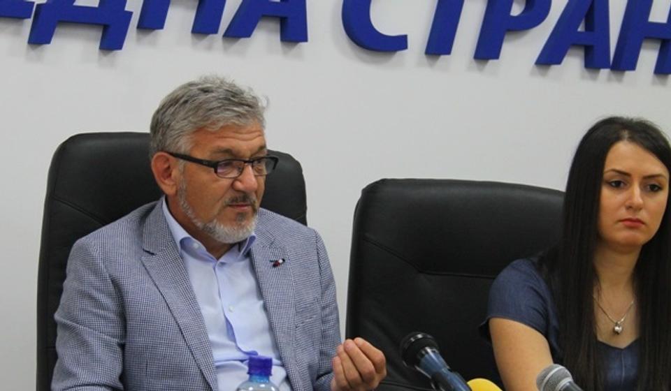 Goran Đorđević na konferenciji za medije. Foto VranjeNews