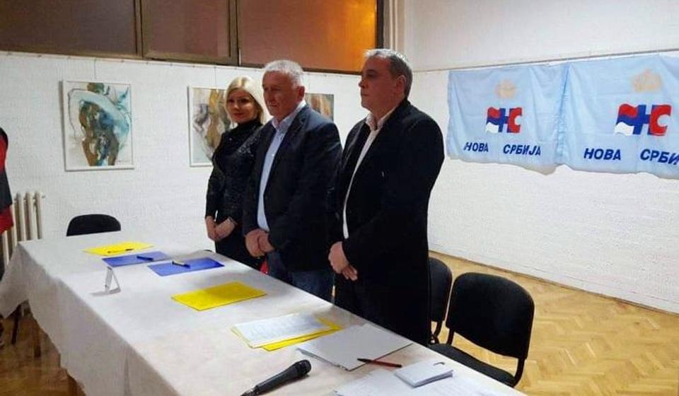 Miroslav Krstić sa Velimirom Ilićem na izbornoj skupštini u Vranju. Foto privatna arhiva