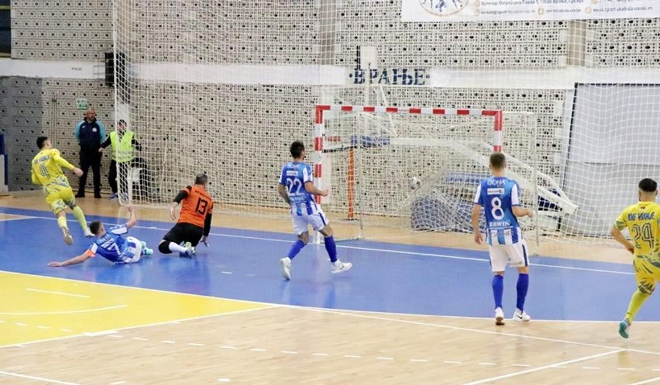 Gol Janjića za vođstvo Vranjanaca od 1:0. Foto Vranje News