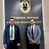 Gradonačelnik Pernika Stefan Krstev (levo) sa predsednikom BSC-a Darkom Anačkovim. Foto BSC
