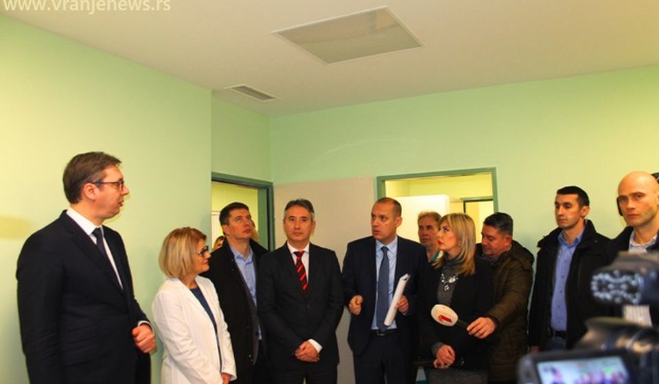 Vučić na otvaranju Hirurškog bloka u Vranju u decembru 2018. Foto Vranje News