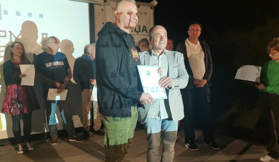 Sa dodele nagrada. Foto lično vlasništvo S.S.