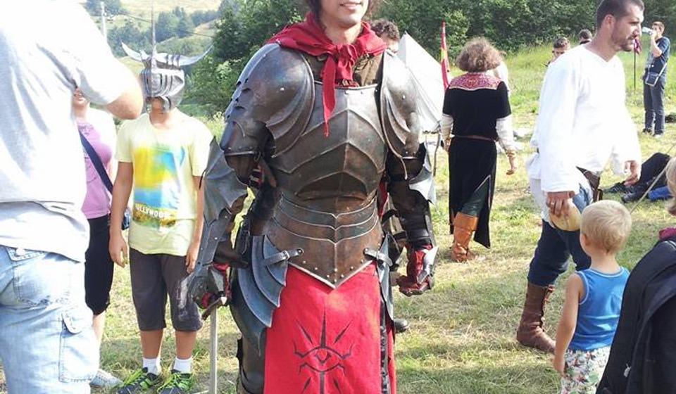 Kao nekada: srpski srednjovekovni vitez u 21. veku. Foto VranjeNews