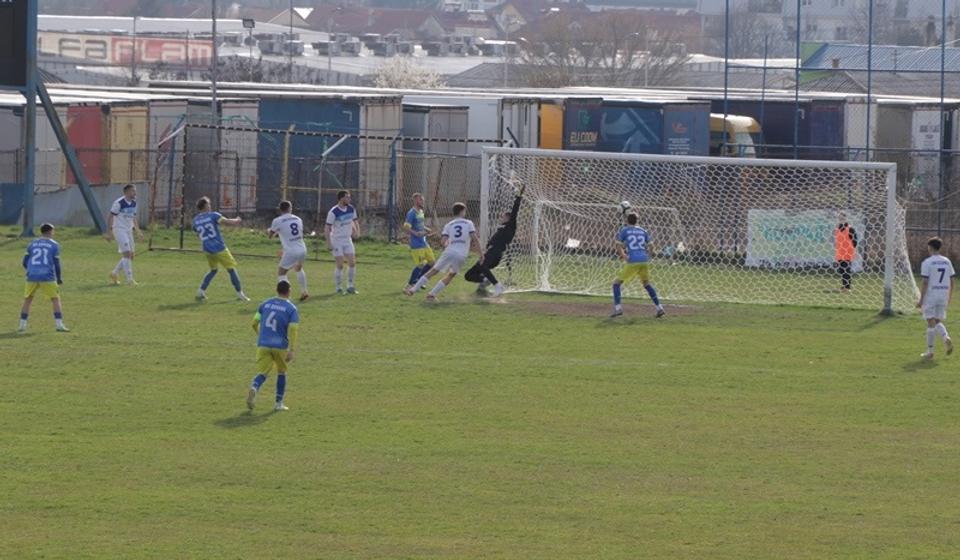 Vodeći gol Vranjanaca na današnjem meču protiv OFK Kosanice. Foto Vranje News
