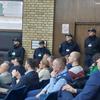 Pripadnici obezbeđenja na sednici Skupštine grada Vranja. Foto Vranje news
