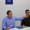 Funkcioneri Narodne stranke u Vranju Đorđe Ristić (levo) i Dragan Pavlović. Foto Vranje News