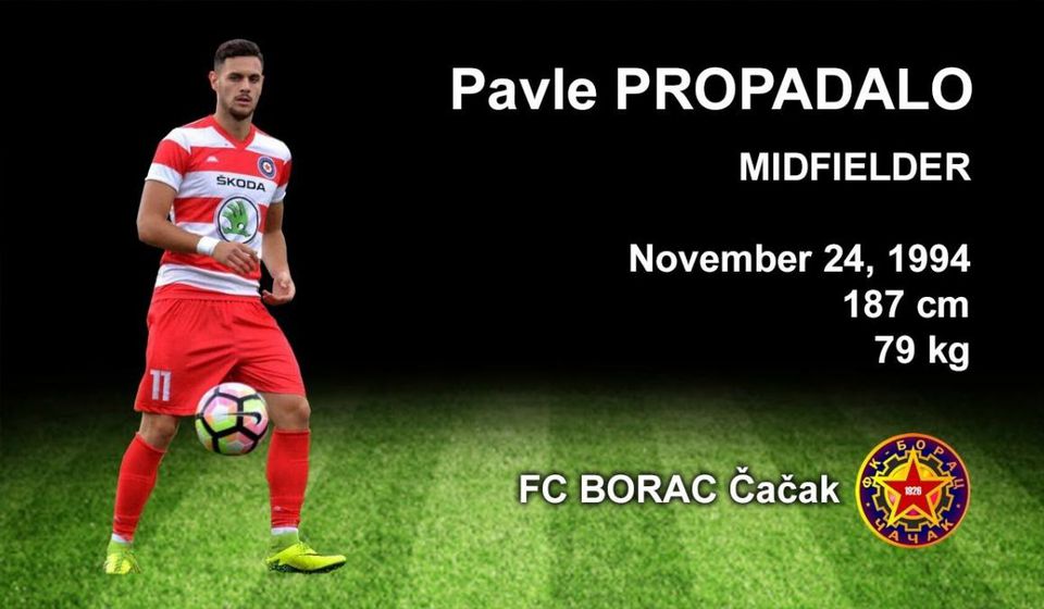 Pojačanje na sredini terena: Pavle Propadalo. Foto FK Borac