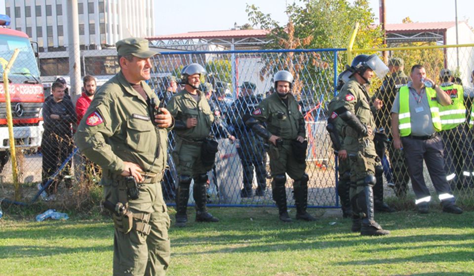 Žandarmerija u pripravnosti. Foto VranjeNews
